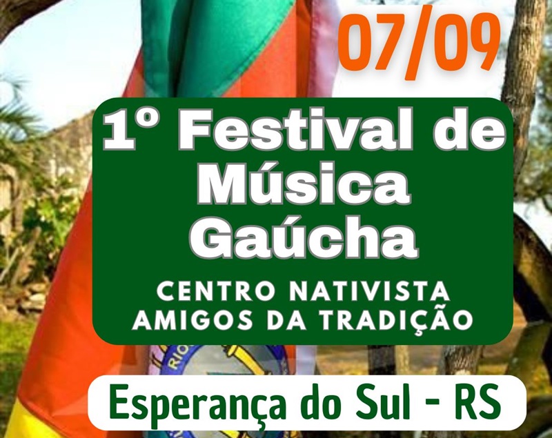 1º Festival de Música Gaúcha tem inscrições abertas para calouros de todos os municípios