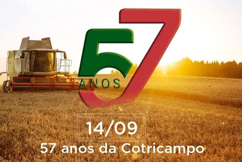 Cotricampo comemora 57 anos de história e sucesso neste 14 de setembro 