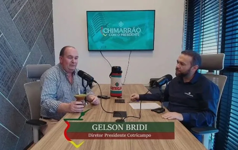 Chimarrão com o Presidente: Gelson Bridi fala sobre a nova versão do podcast e sobre a safra de trigo; confira o vídeo 