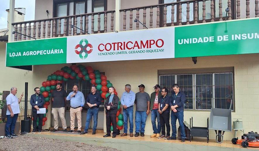 Cotricampo inaugura novo espaço para loja agropecuária na cidade de Vista Gaúcha