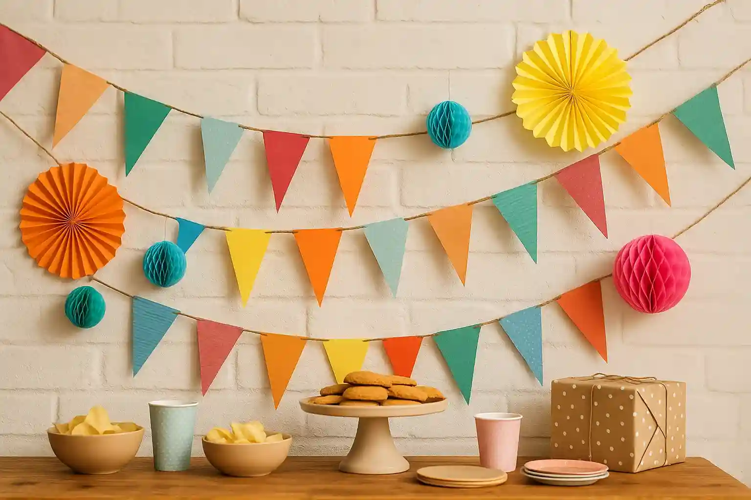 Faça você mesmo Bandeirinhas e decorações para festas temáticas