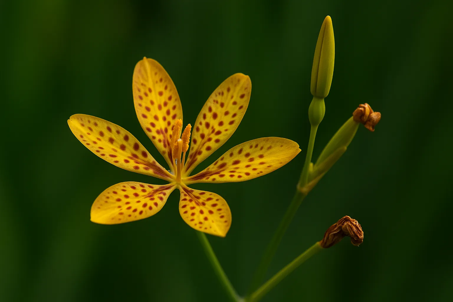 Flor-leopardo resiste bem ao calor e floresce com regas espaçadas