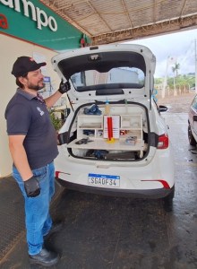 Controle de Qualidade nos combustíveis do Posto Cotricampo, em Campo Novo