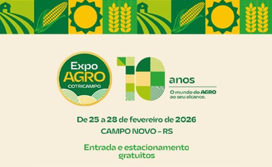 Edição comemorativa da ExpoAgro Cotricampo inicia nesta quarta-feira, em Campo Novo