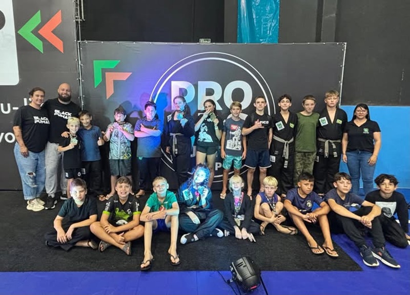 Jiu-jitsu de Esperança do Sul competiu no último domingo em Cruz Alta