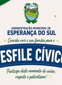 Desfile Cívico será realizado neste sábado em Esperança do Sul