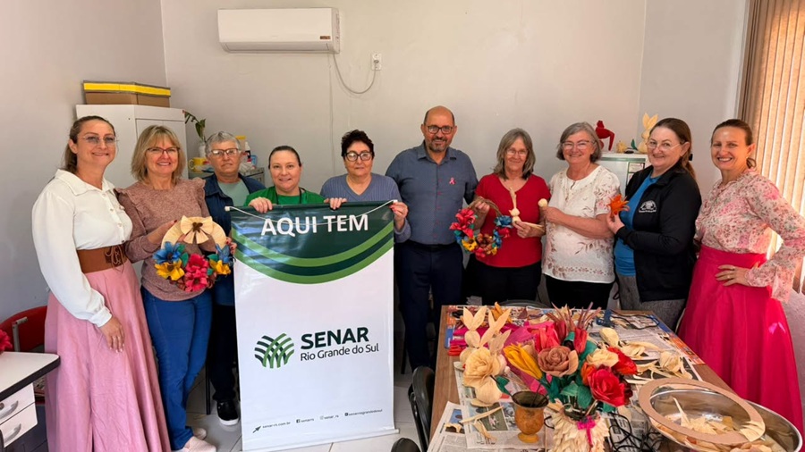 Curso de Artesanato em Palha de Milho é concluído em Tiradentes do Sul